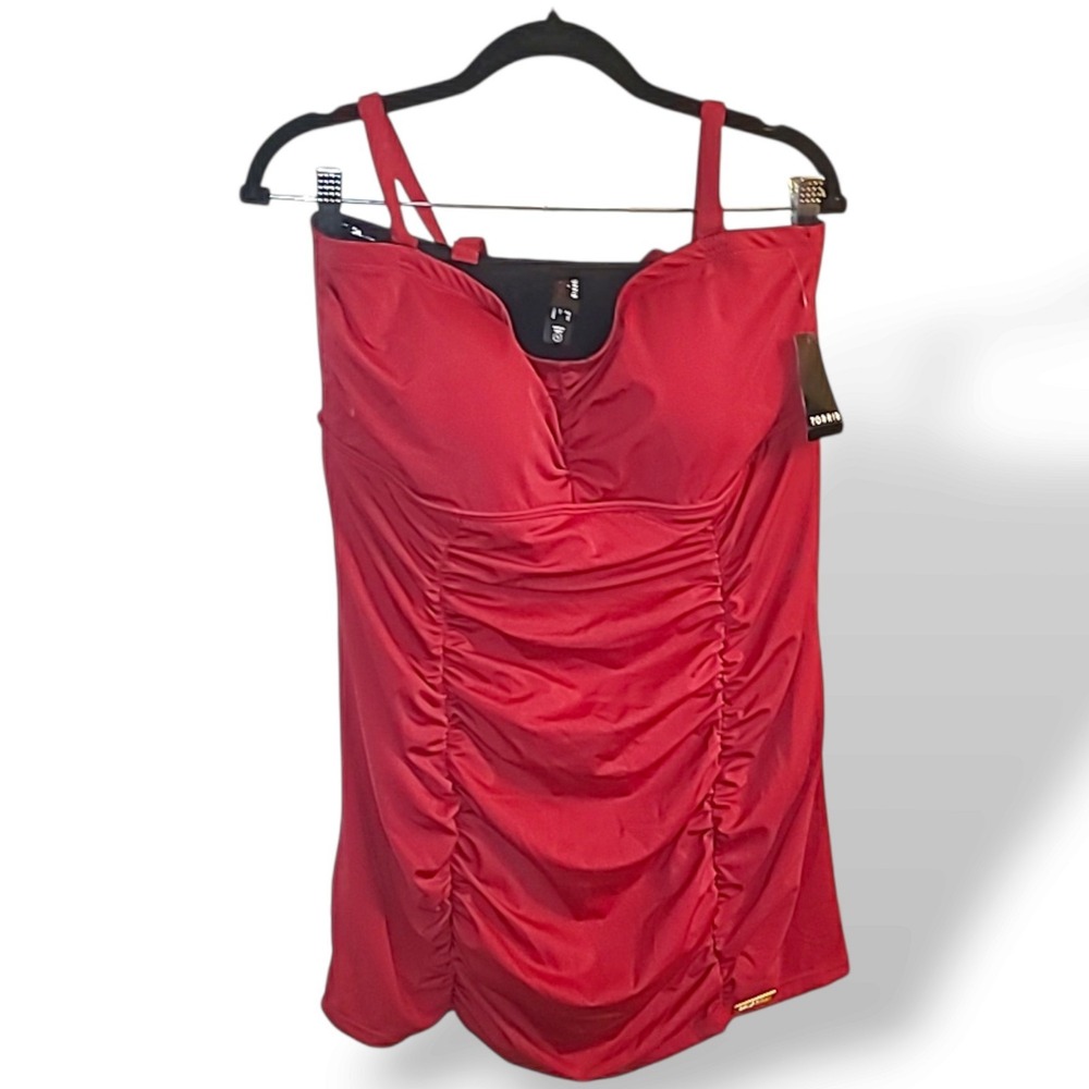 Womens Torrid Marilyn Monroe Ruched Swim Dress Red Size 2 2x 18-20 NWT Pin-up